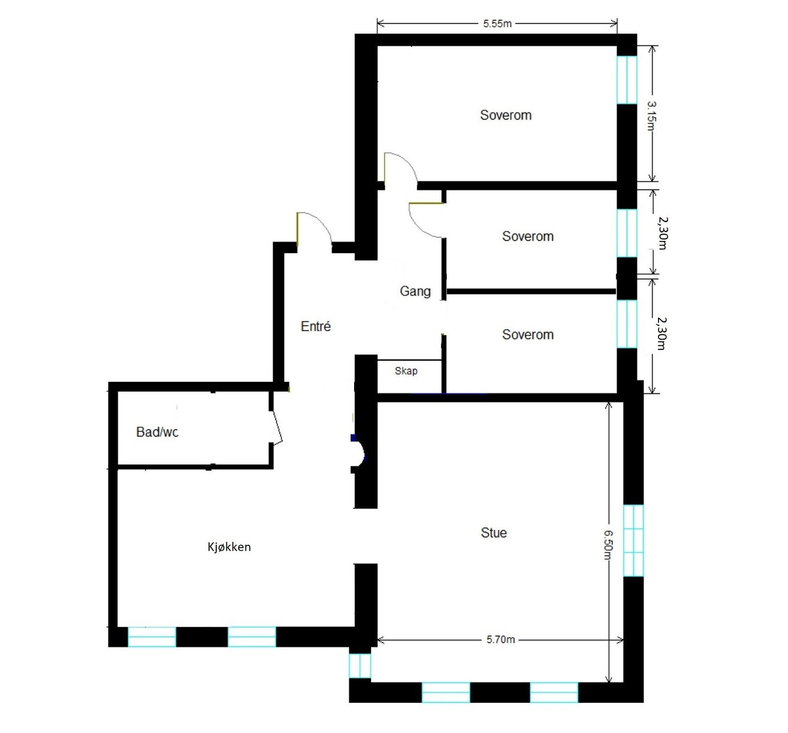 Plantegning Galleribilde