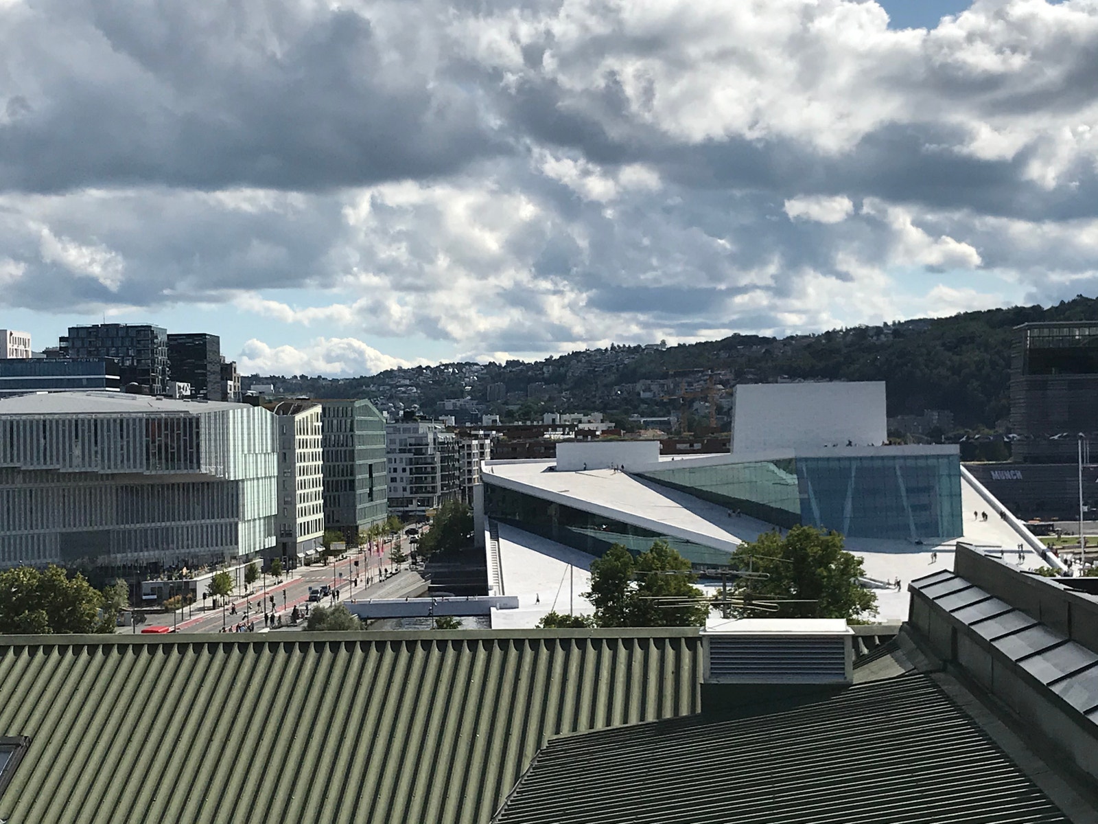 Utsikt fra takterrasse Galleribilde