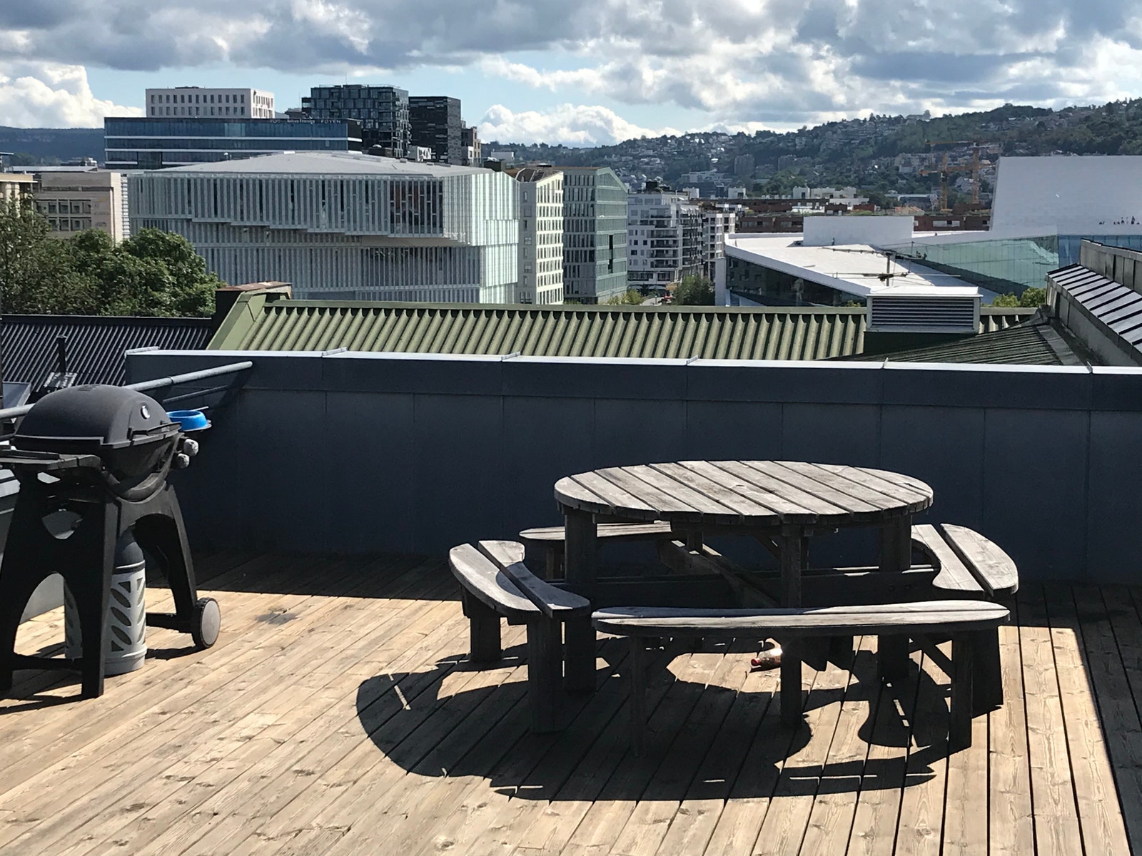 Takterrasse med fin utsikt over Bjørvika / Barcode Galleribilde