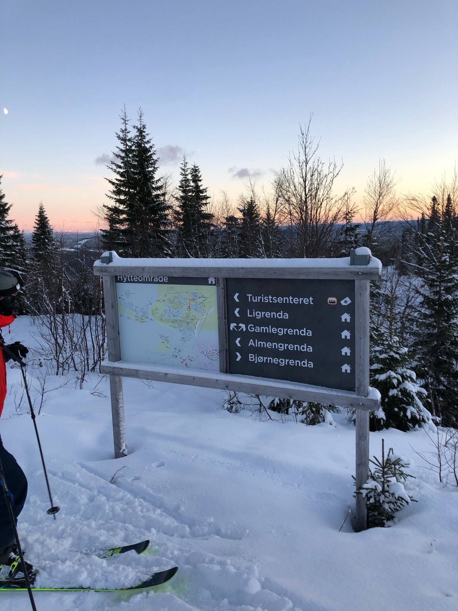 Ski out er godt merket. Galleribilde