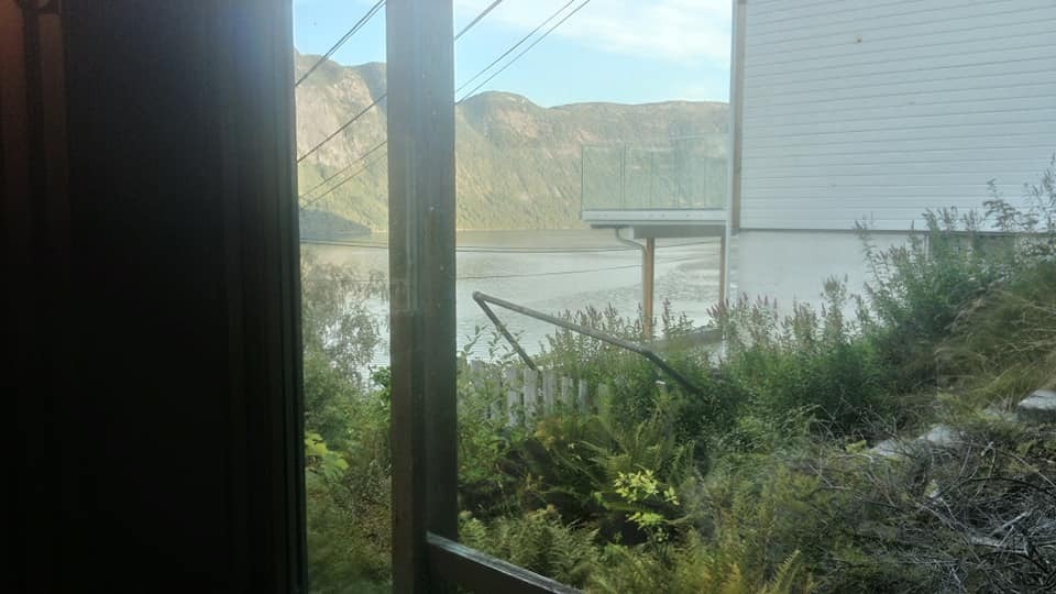 litt hage og nabo hus Galleribilde