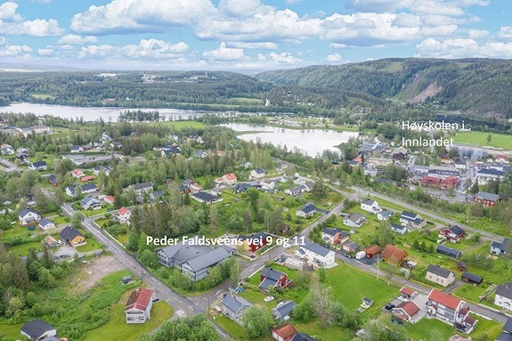 Dronefoto og bilde over området Galleribilde