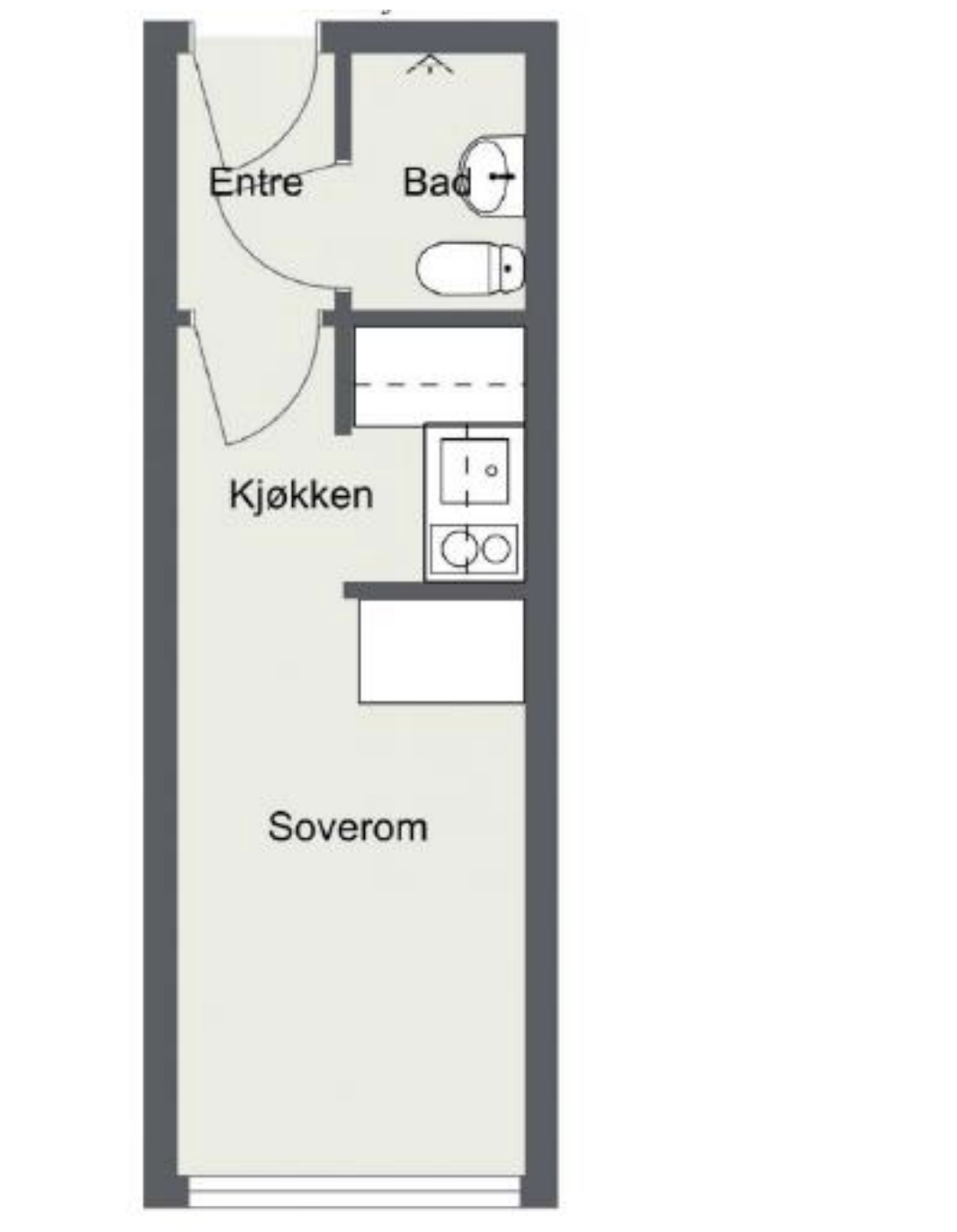 Plantegning av leiligheten Galleribilde