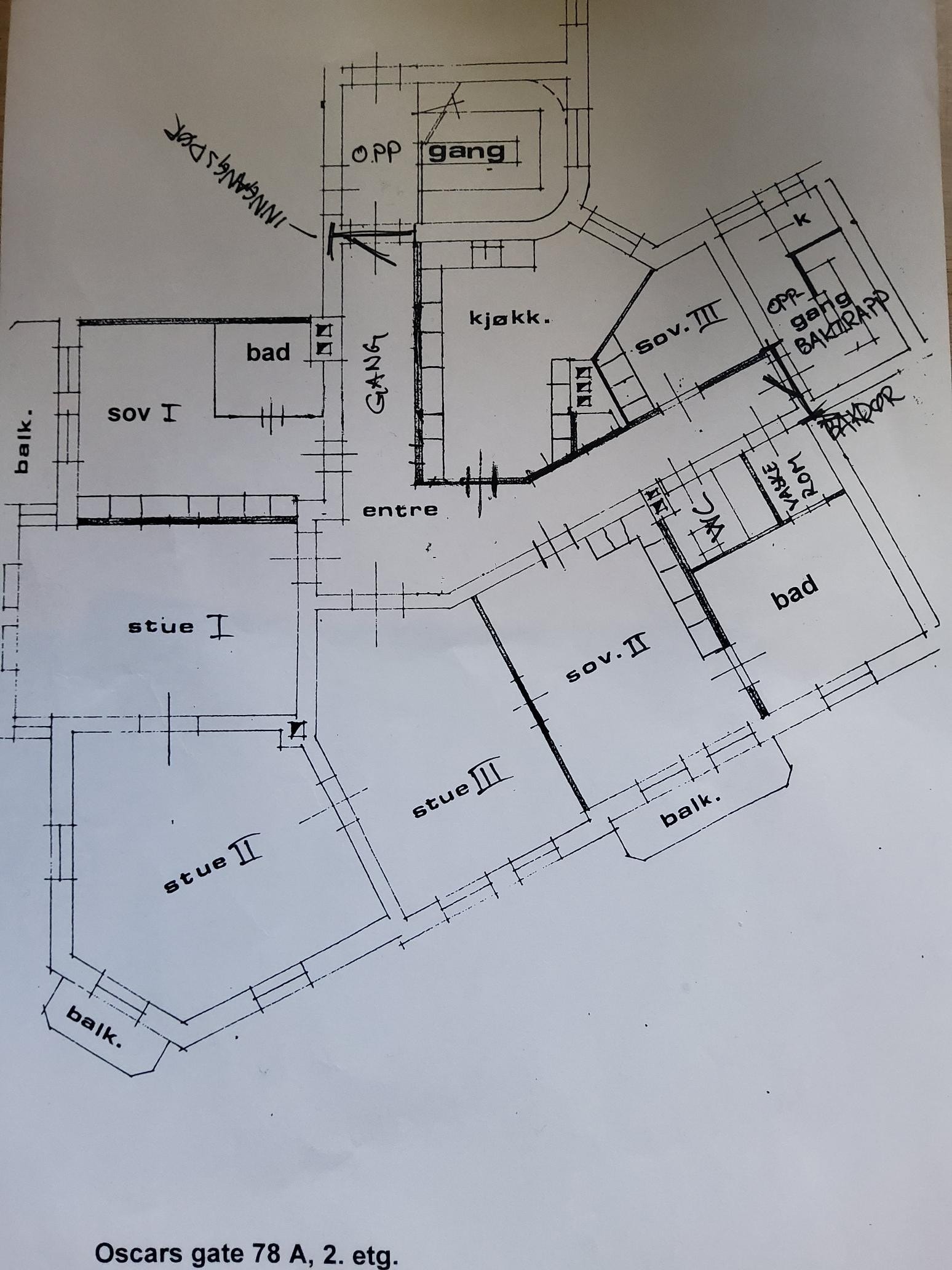 Plantegning. Galleribilde