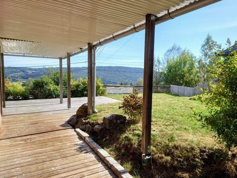 Terrasse sett fra det ene soverommet. Galleribilde