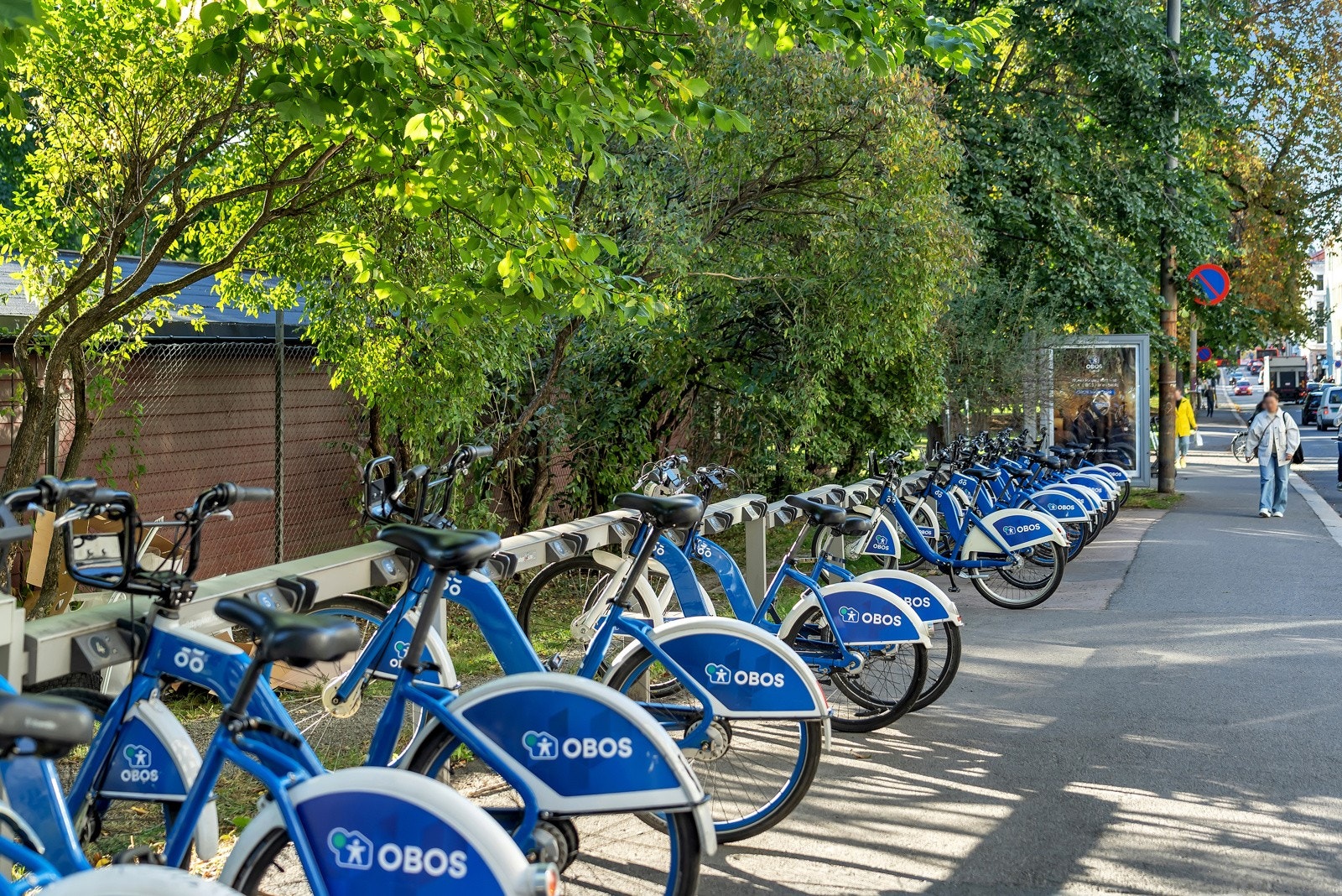Rikelig med bysykler rundt omkring i området. Galleribilde