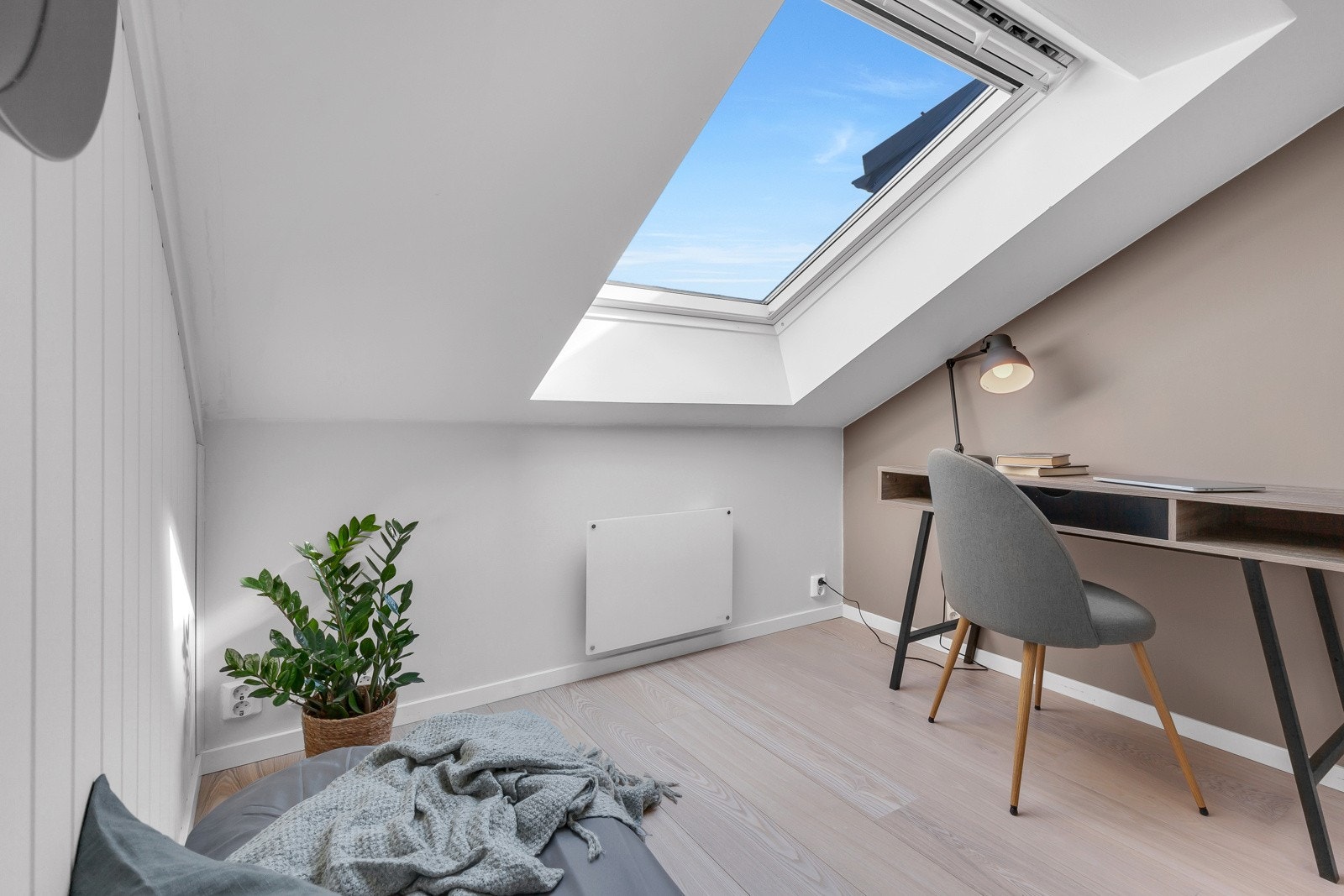 Veggene på innredet rom er lagt på en måte at de enkelt kan fjernes. Galleribilde