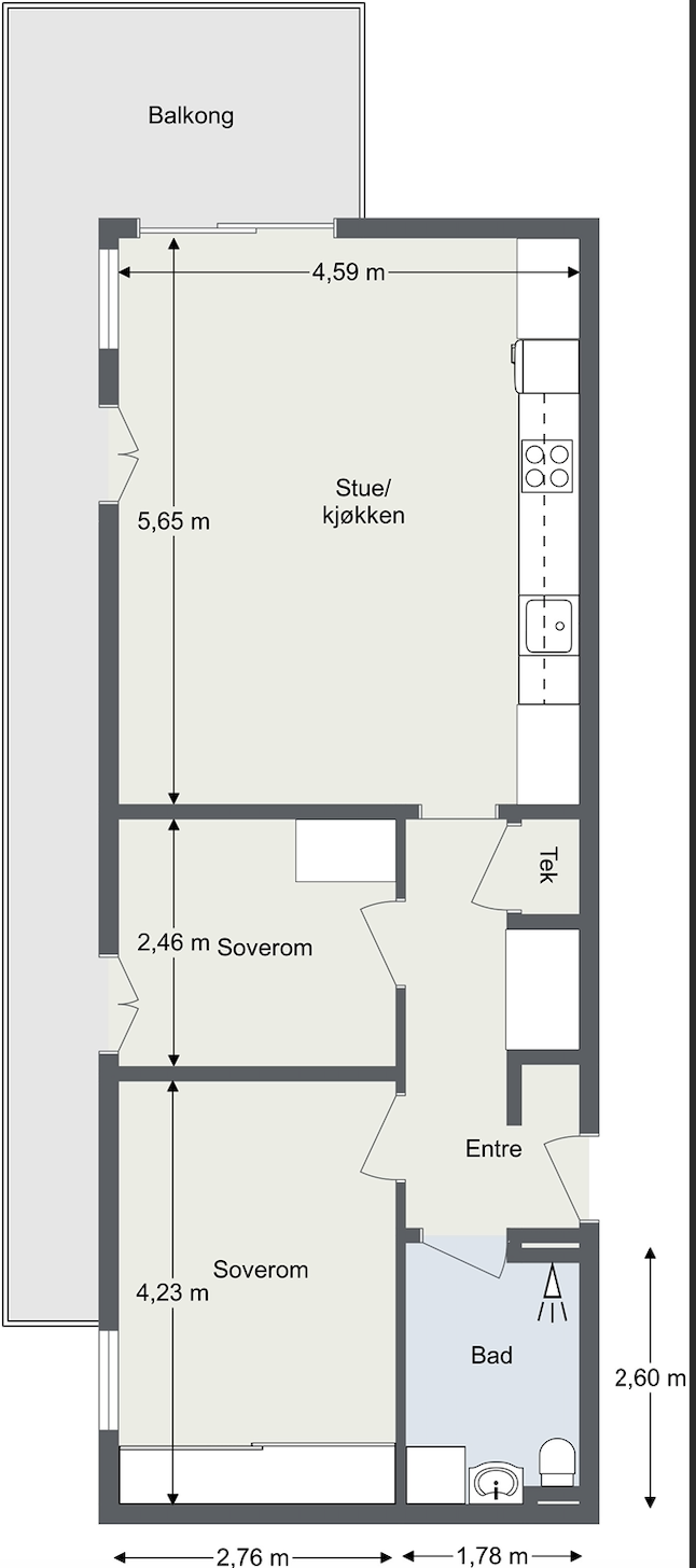 Plantegning Galleribilde