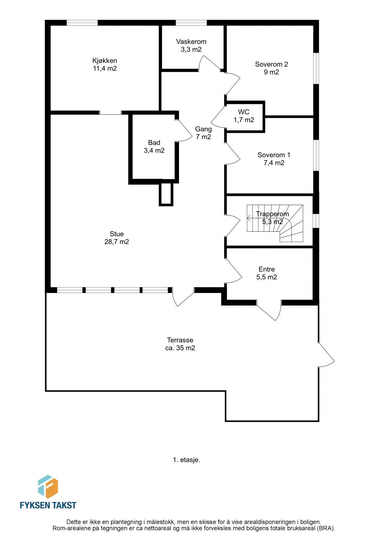 Planskisse 1.etasje Galleribilde
