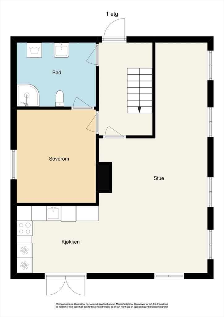2dplan og 1 Galleribilde