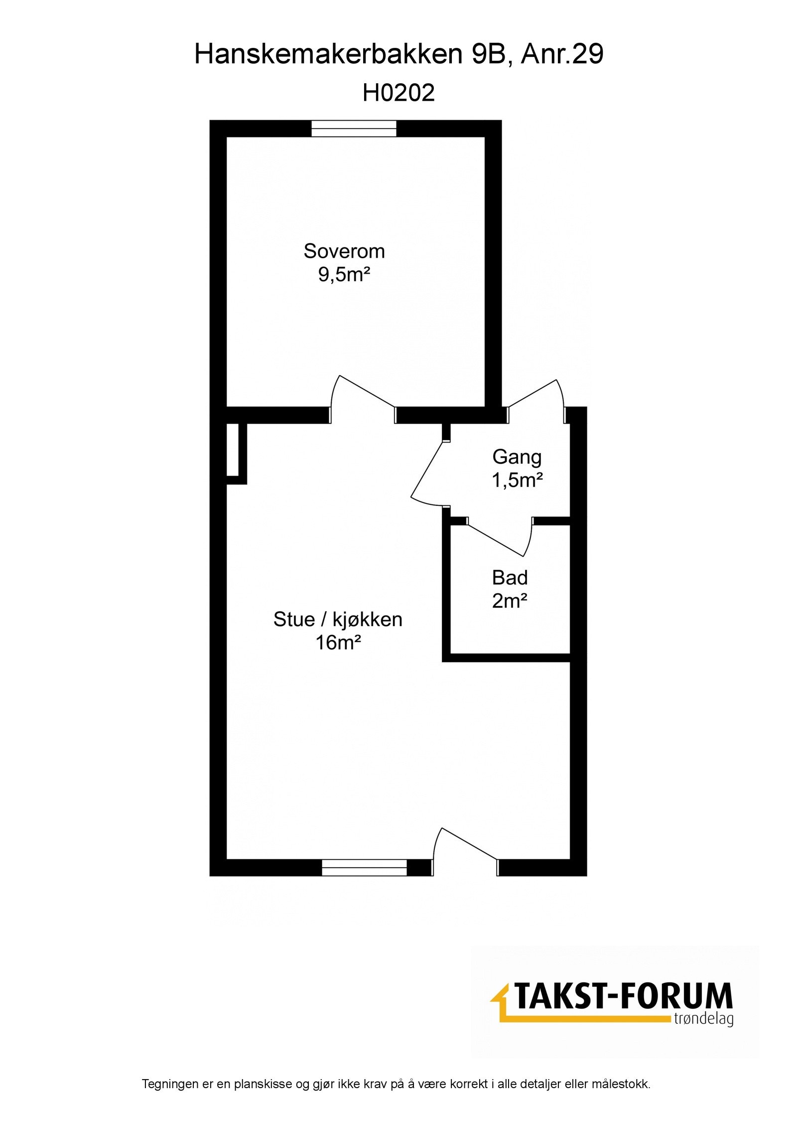 Planskisse Galleribilde