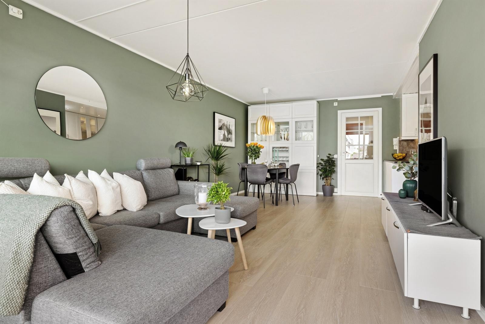 Stilfull og hyggelig stue Galleribilde