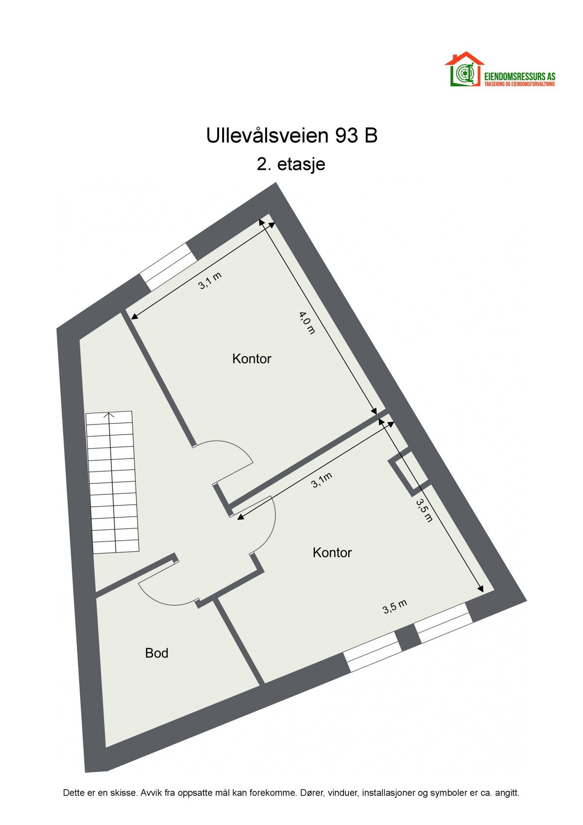 Dagens planløsning - 2. etasje Galleribilde