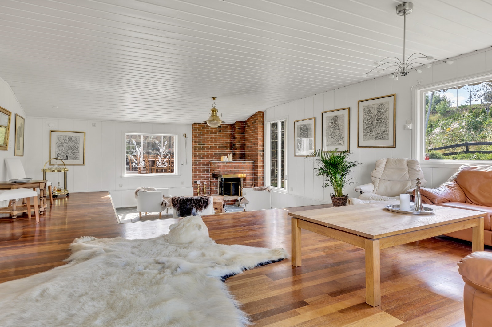 Stue 2 er naturlig inndelt i flere soner Galleribilde