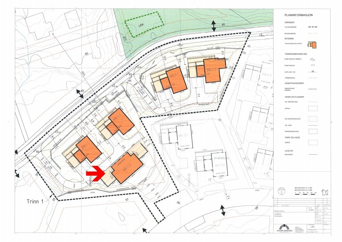 Situasjonskart - Boligen ligger barkerst til venstre Galleribilde