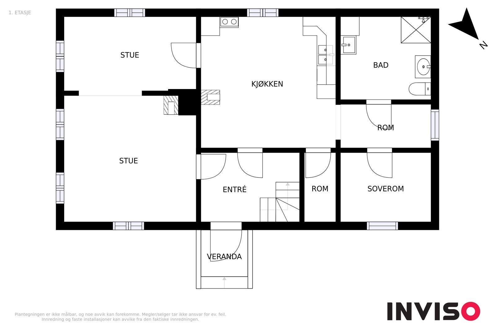 Planskisse hovedetasje Galleribilde