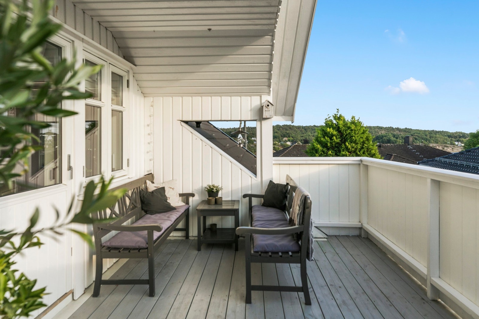 Verandaen i 2.etg har meget gode solforhold. Galleribilde