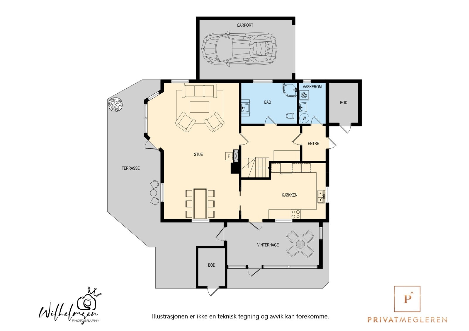 Plantegning 1. etasje. Galleribilde