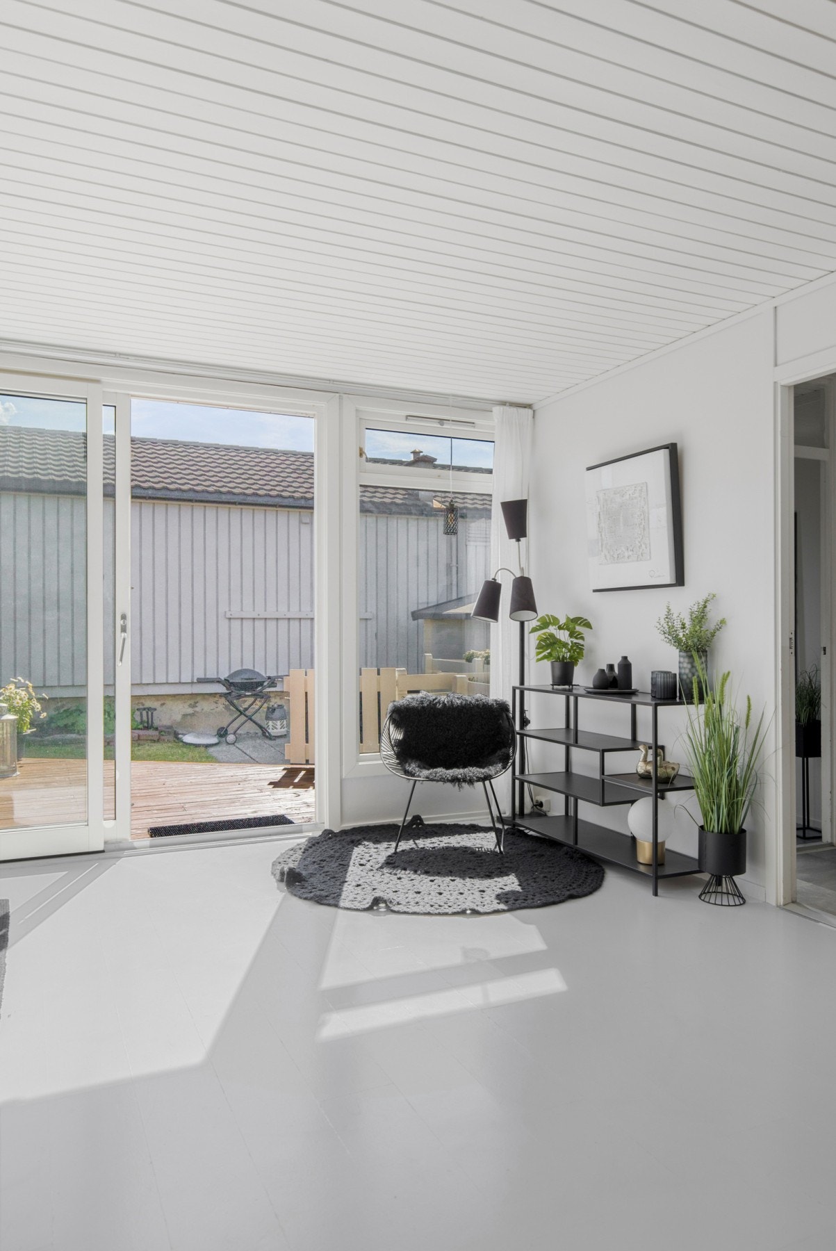 Direkte utgang til terrasse for stua. Galleribilde