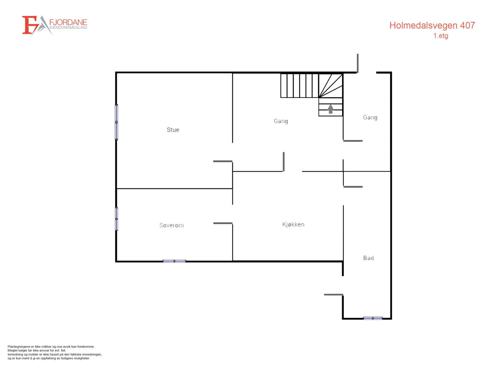 Planskisse over 1. etasje. P-rom: 68 kvm. Galleribilde