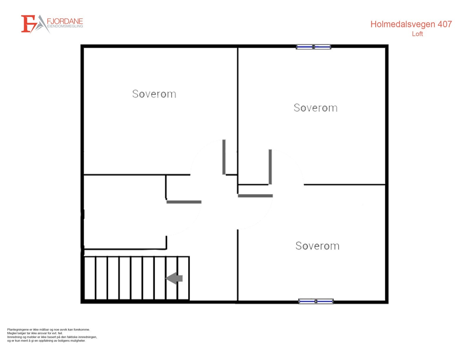 Planskisse over 2. etasje. P-rom: 38 kvm. Galleribilde