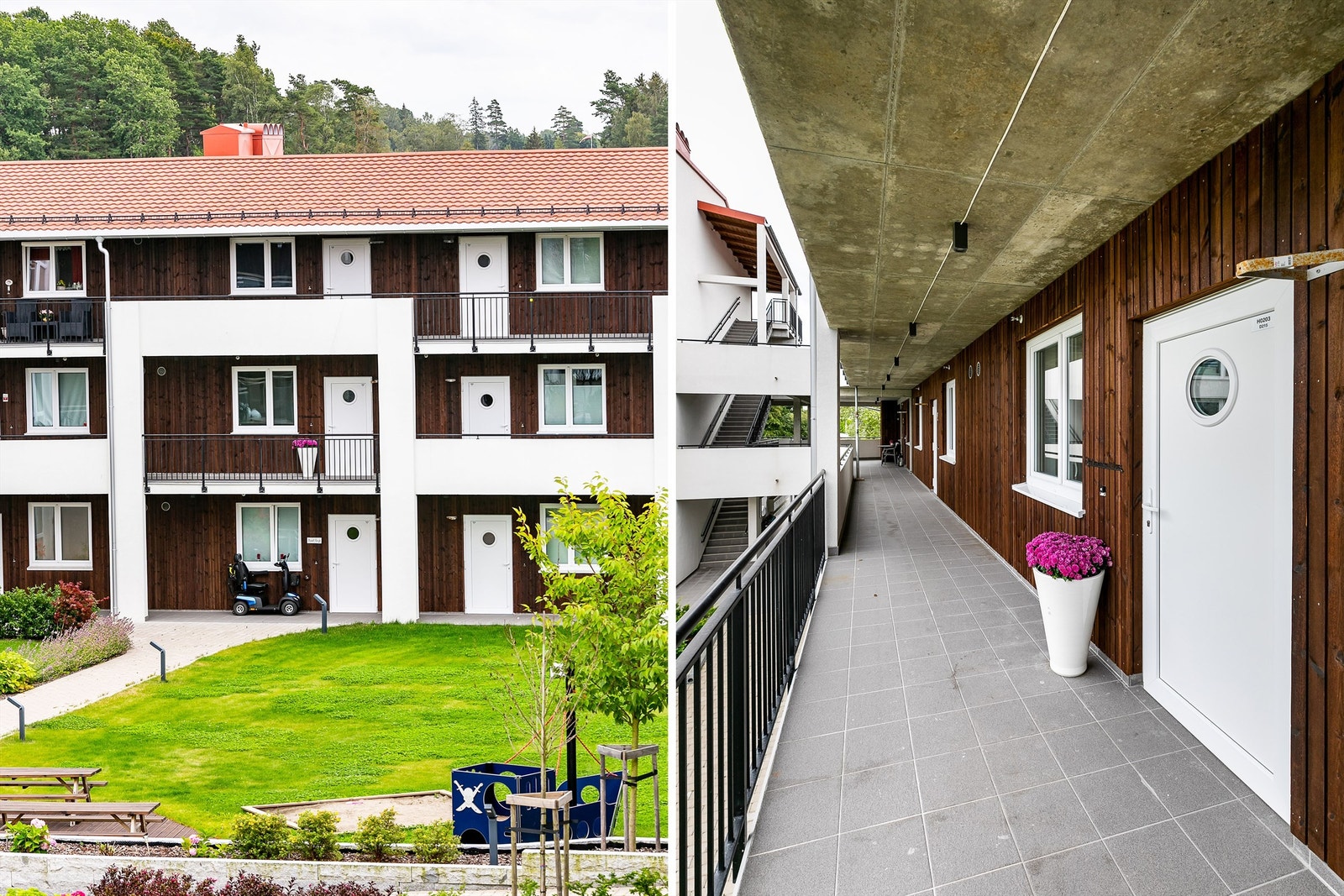 Leiligheten har adkomst til egen ytterdør, via felles svalgang. Galleribilde