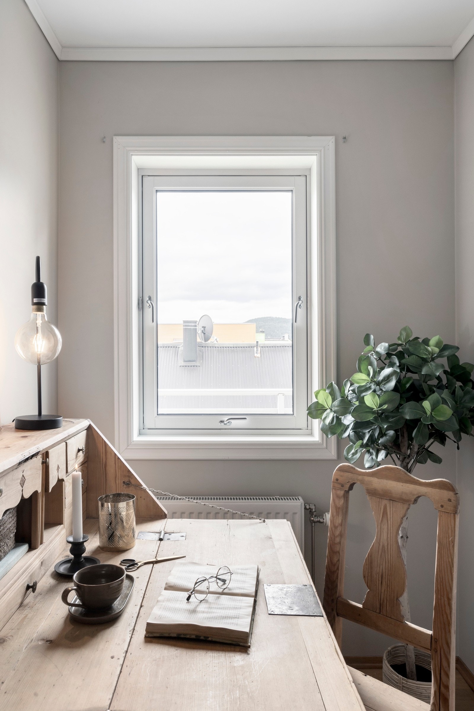 Gjesterommet er idag også innredet som kontor Galleribilde