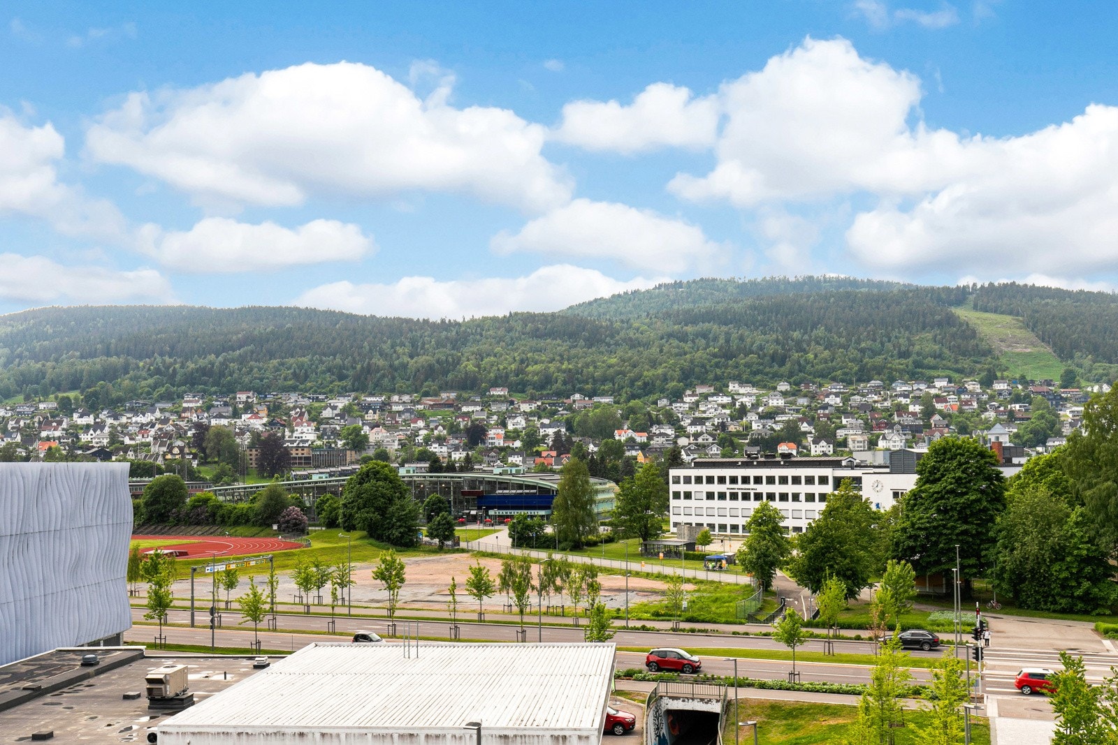Utsikt fra takterrassen. Galleribilde