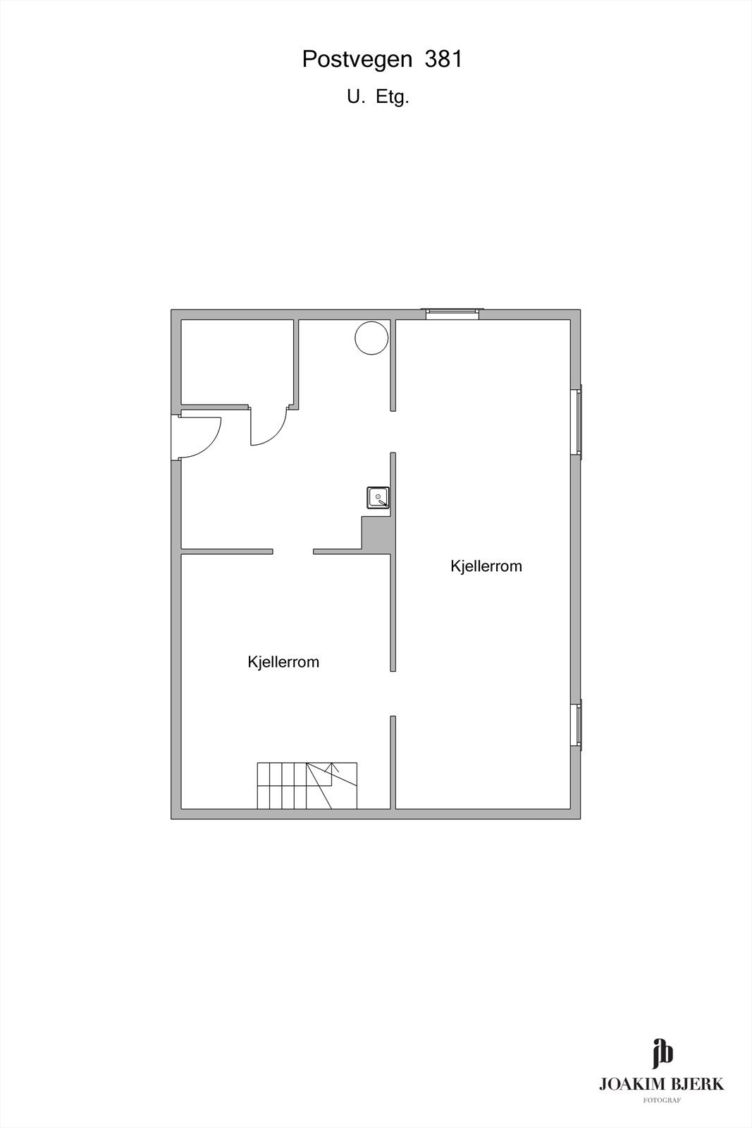 Plantegning underetasje Galleribilde