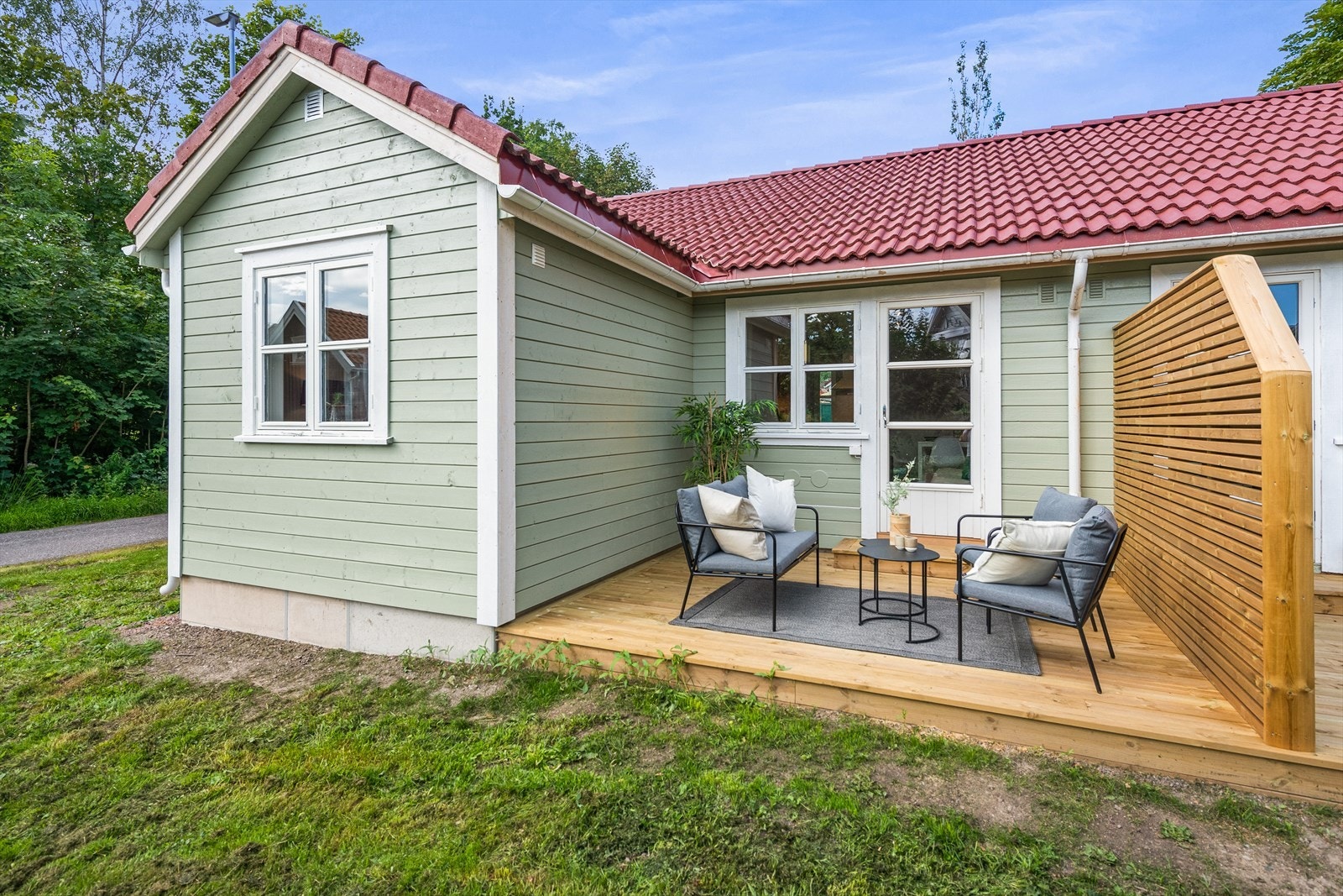 Flott og nyetablert uteplass Galleribilde