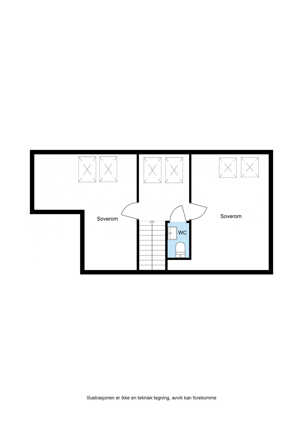 Plantegning - loftetasje. Galleribilde