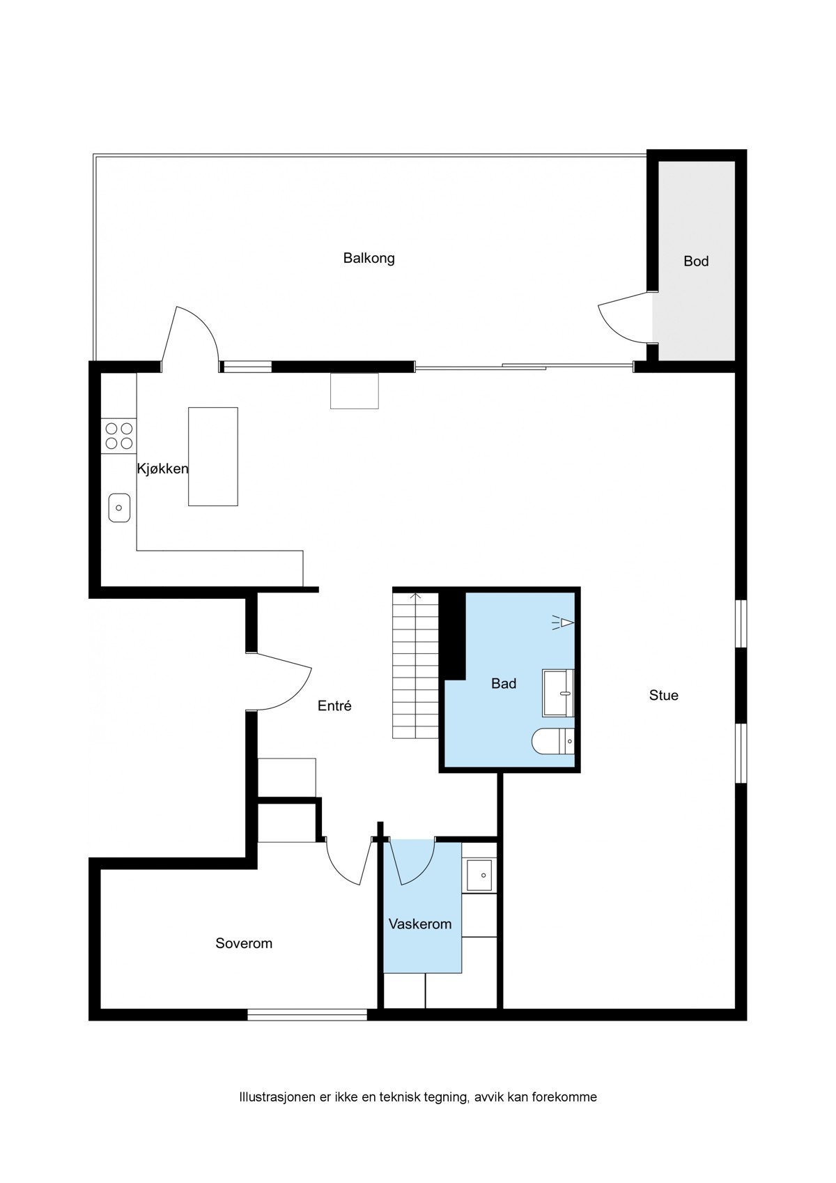 Plantegning - 4. etasje. Galleribilde