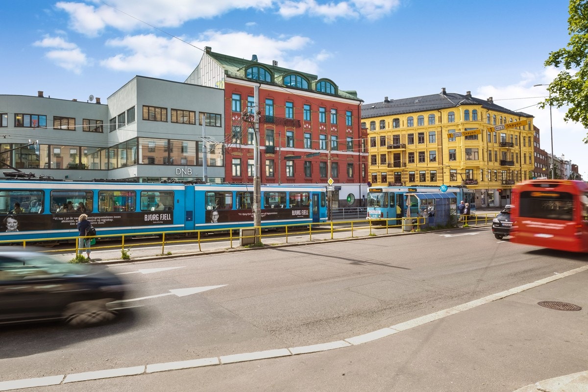 En kort sykkeltur på ca. 10 minutter tar deg til Majorstuen. Galleribilde