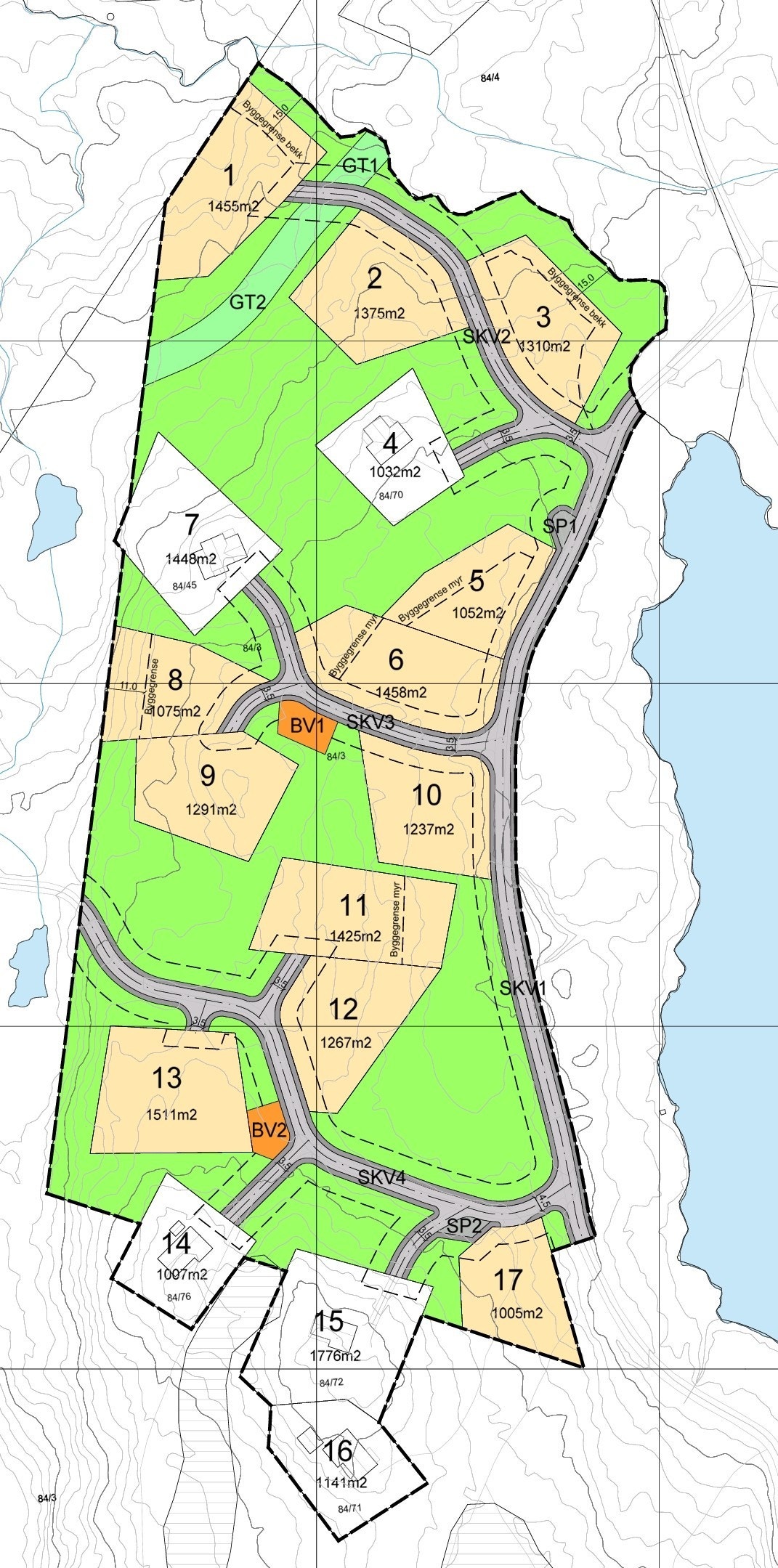 Plankart Galleribilde