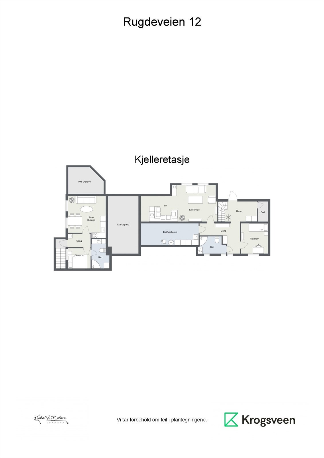 Rugdeveien 12 - Kjelleretasje Galleribilde