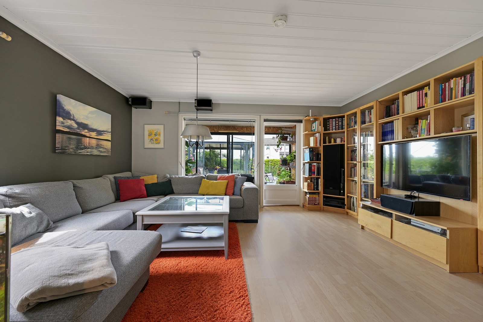 Stue 2 med vinterhage på utsiden hoveddel Galleribilde