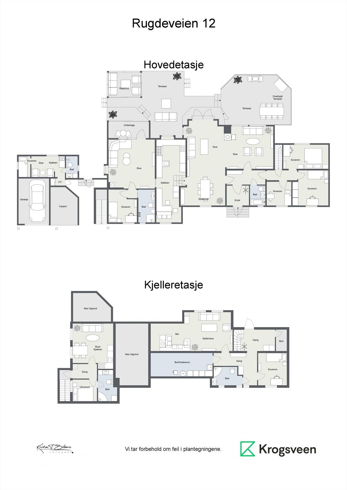 Rugdeveien 12 - Begge etasjer Galleribilde