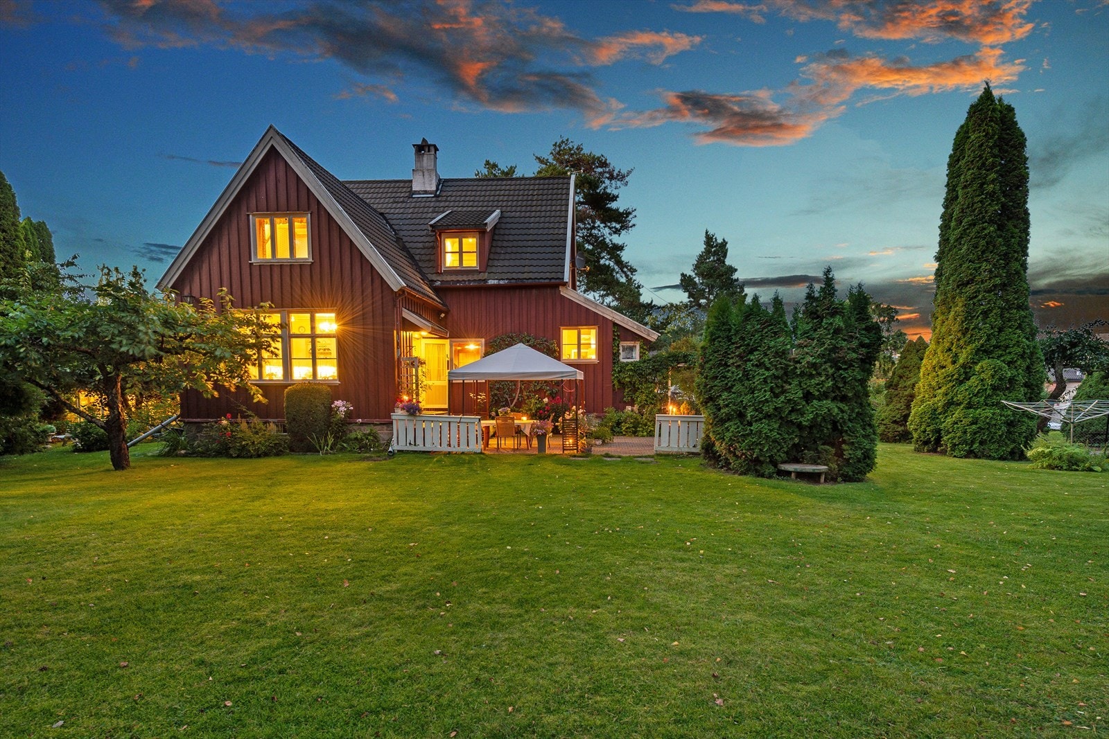 Hagen er av generøs størrelse. Galleribilde