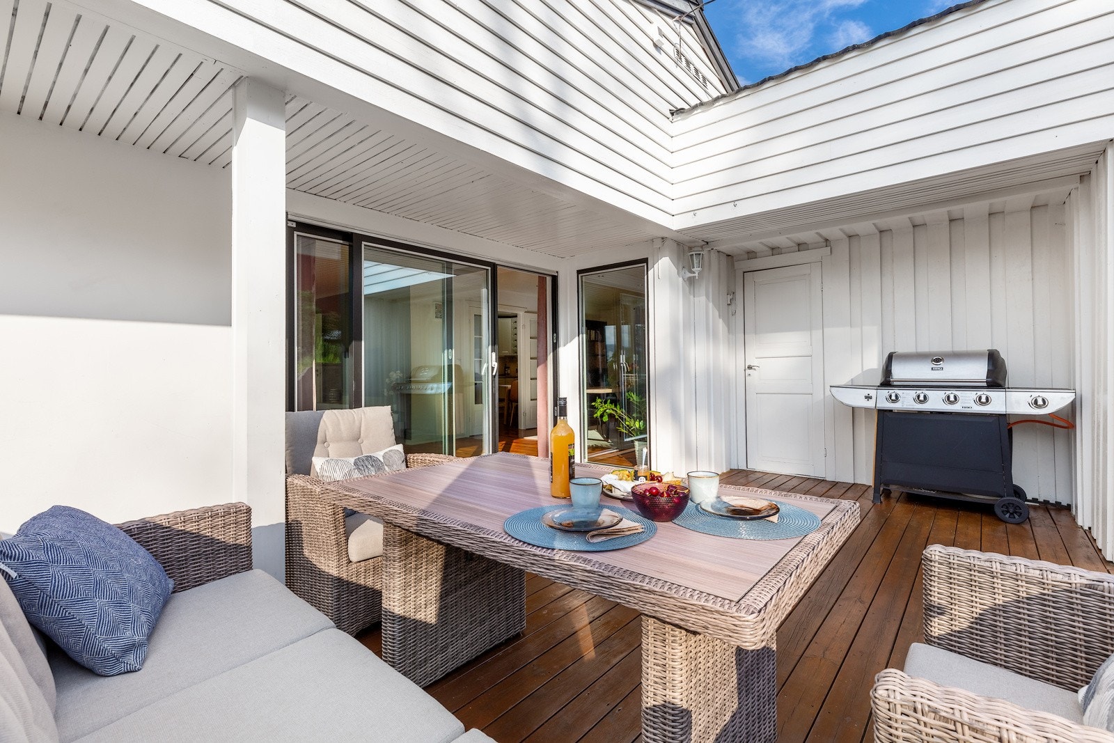 Det er meget gode solforhold med sol ettermiddag og kveld på sommerstid. Galleribilde