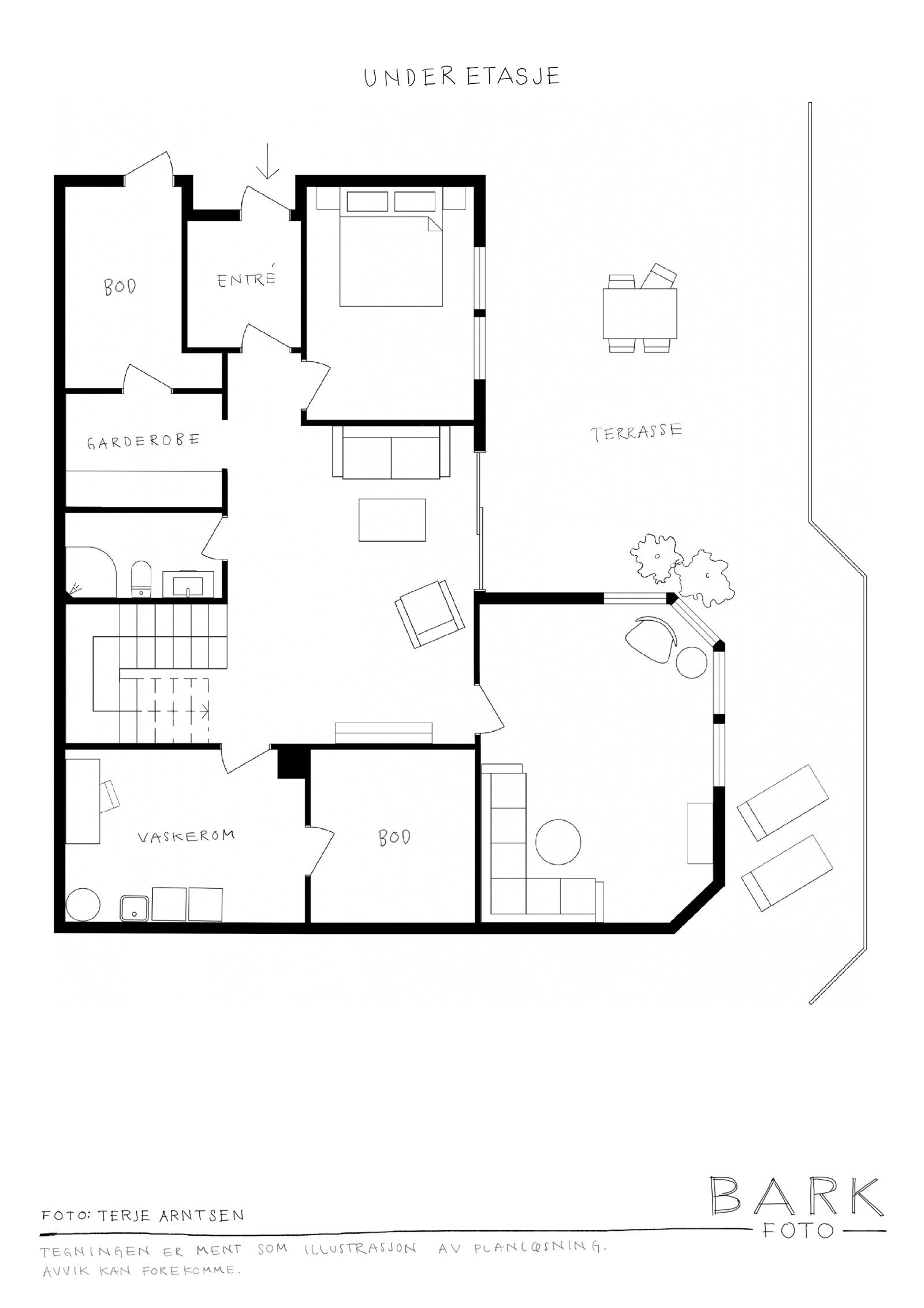 Planskisse 1.etasje Galleribilde