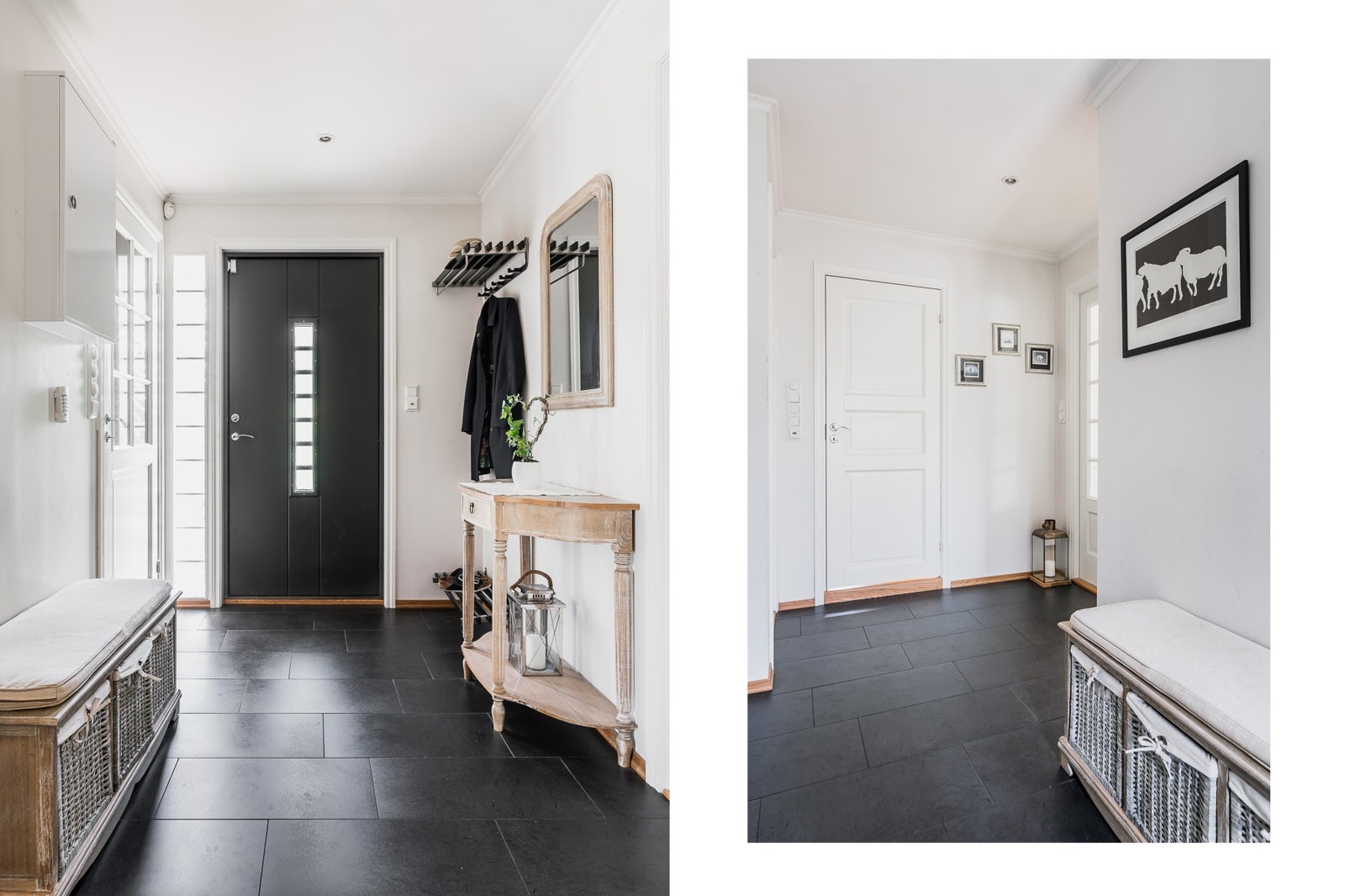 Entré med lunt gulv som følge av varmekabler. Galleribilde