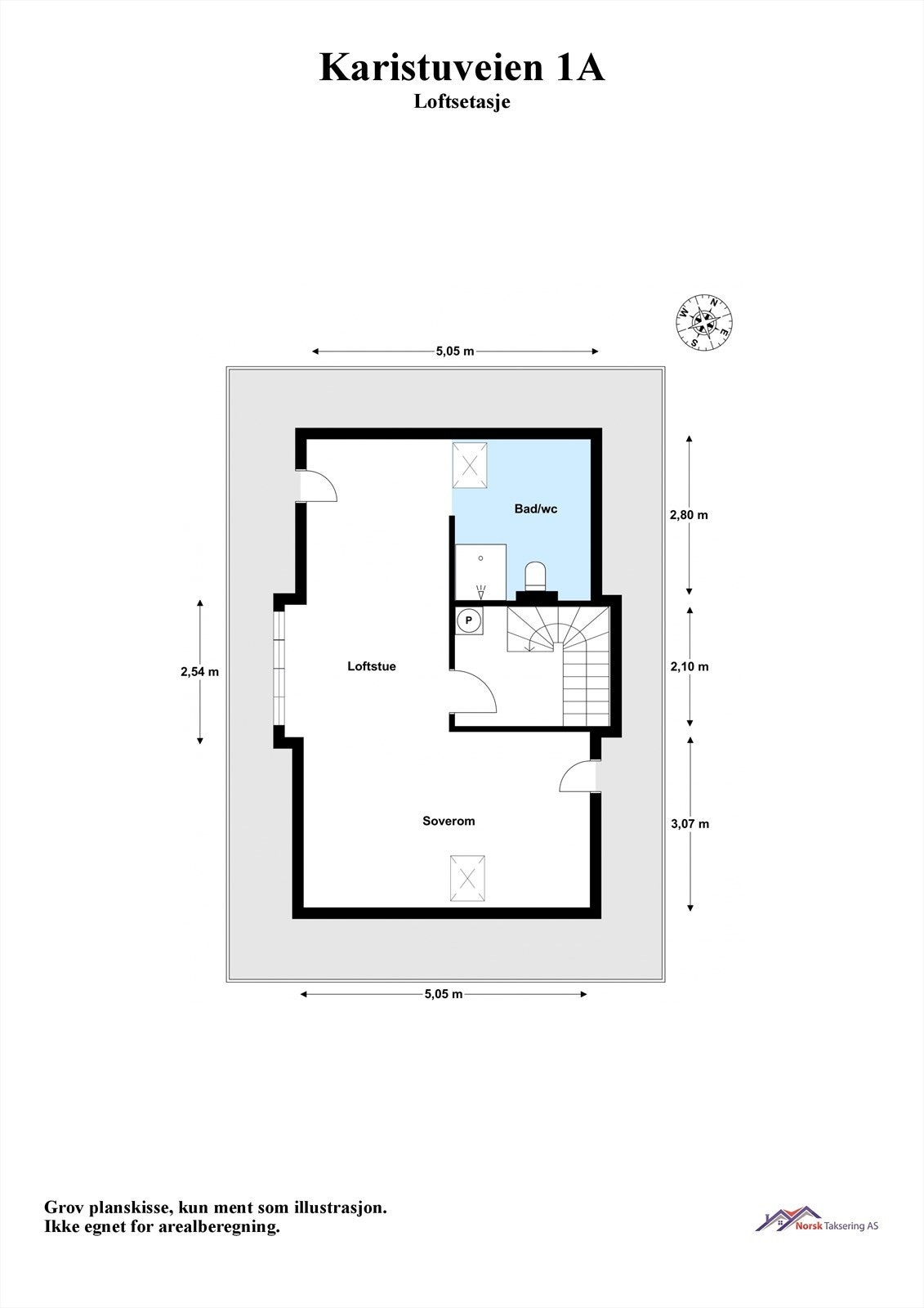 Plantegning - Loft Galleribilde