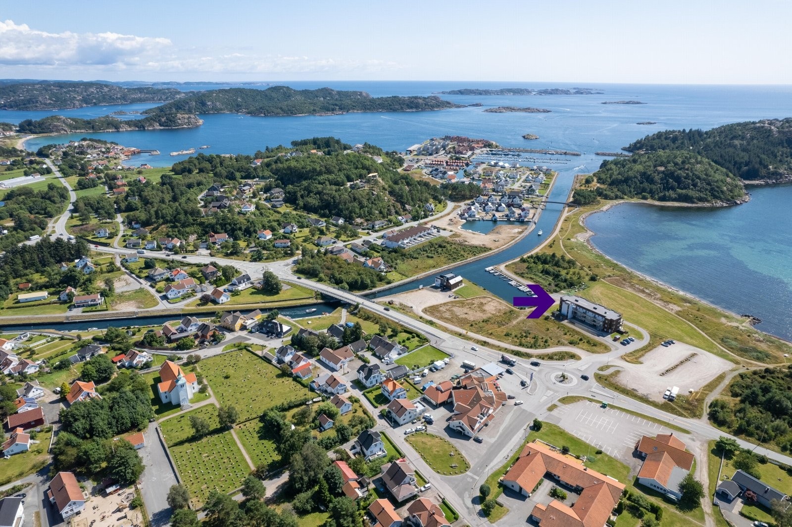 Båly, Spangereidkanalen og nærområdet. Galleribilde