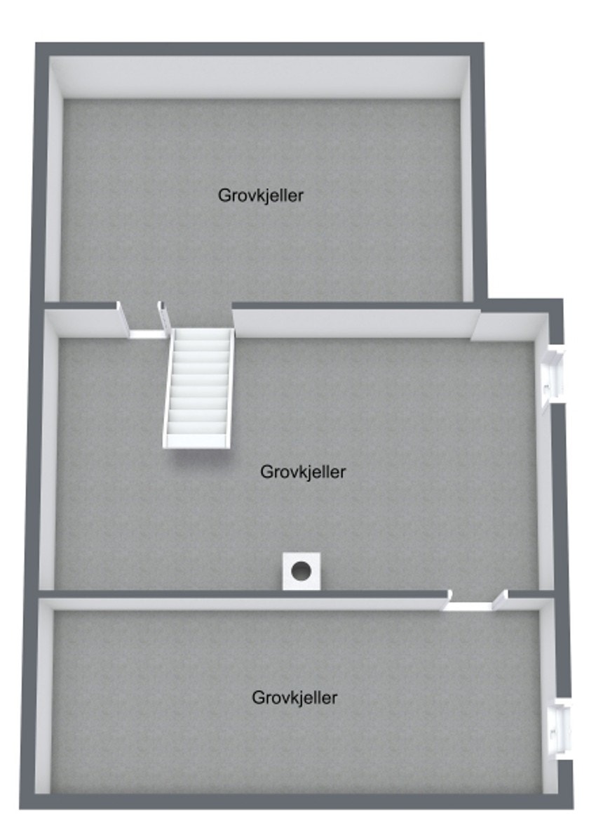 Plantegning kjeller Galleribilde