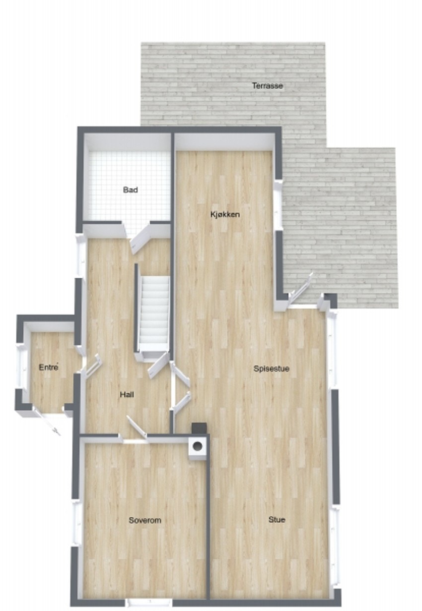 Plantegning 1.etasje Galleribilde