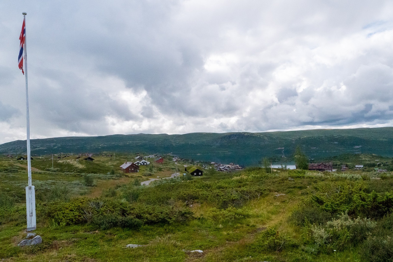 Utsikt fra hytten om sommeren Galleribilde