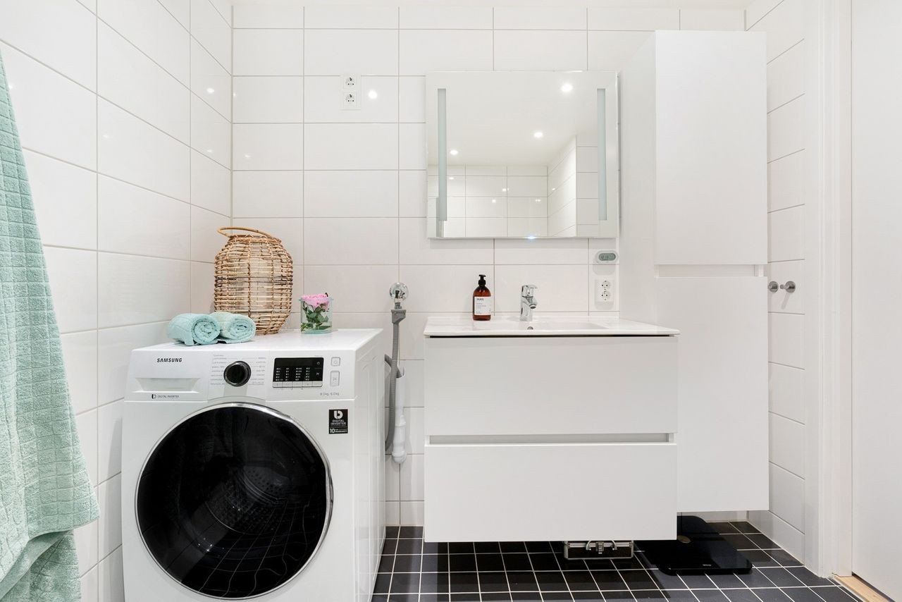 Opplegg for vaskemaskin Galleribilde