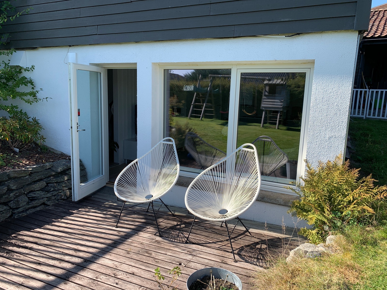 Terrasse med morgensol Galleribilde
