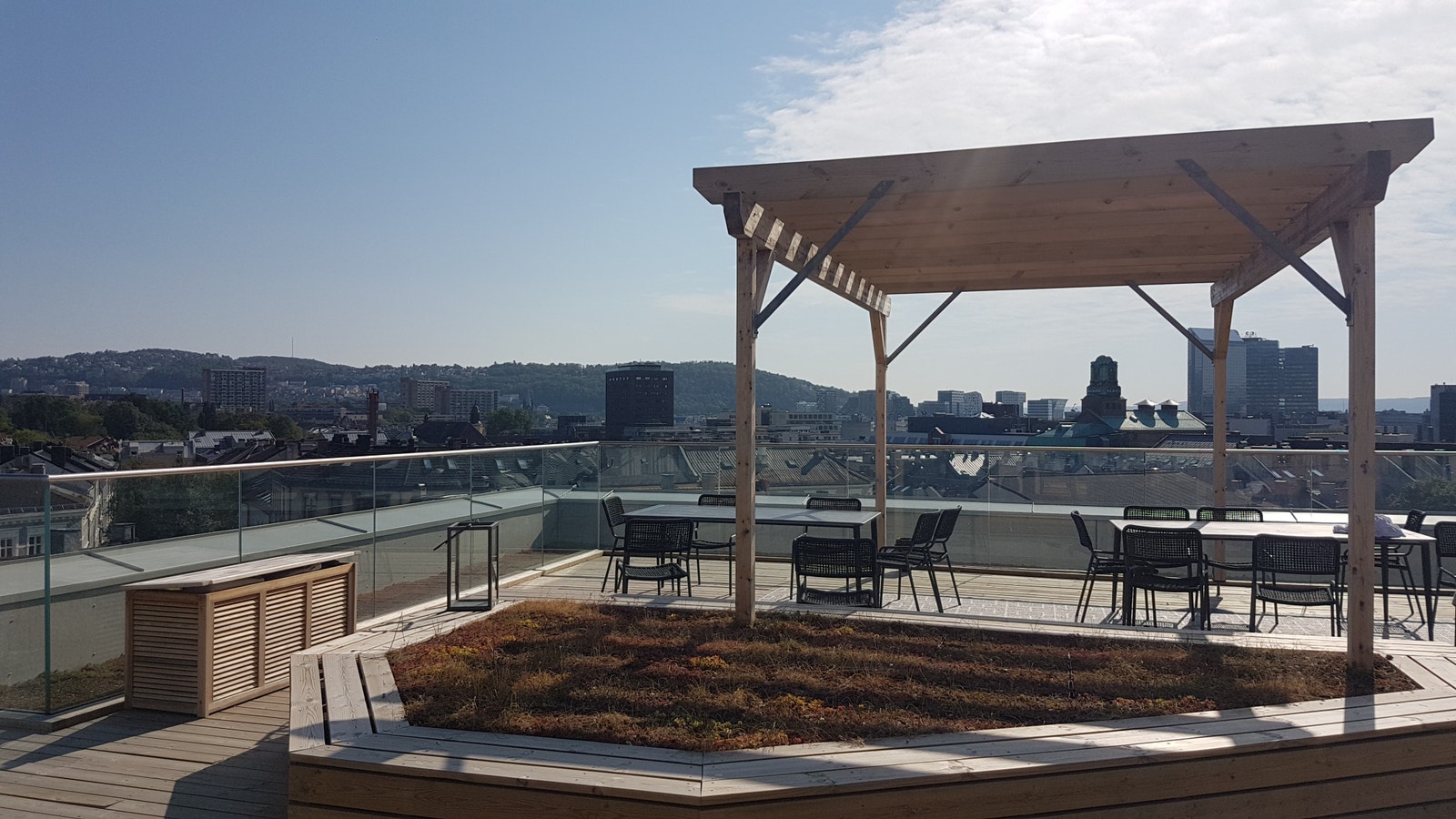 Felles takterrasse på nabobygg. Galleribilde