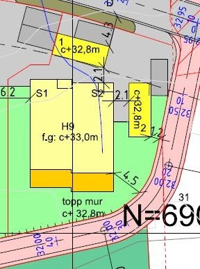 Situasjonsplan hus 9, Dragsundråsa 11 A og B. Galleribilde
